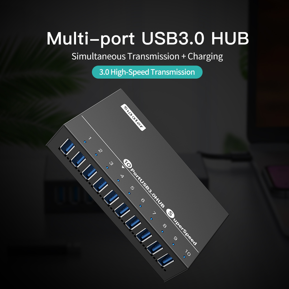 A103 Sipolar  10 Port   Usb Hu - Usb Hub review and price