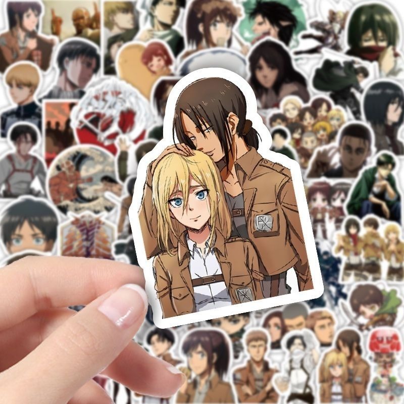 60Pcs Attack on Titan Anime St - Laptop Original Accessories review and price