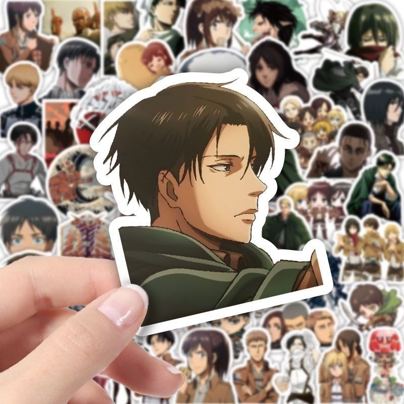 60Pcs Attack on Titan Anime St - Laptop Original Accessories review and price