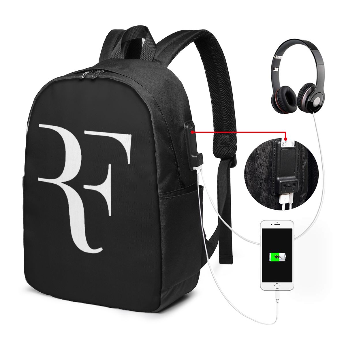 Roger Federer Backpack Travel  - Laptop Original Accessories review and price